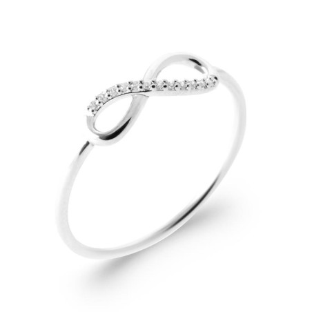 Bague ligne infinie