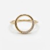 bague aura bague Or 750 /1000  avec oxydes de zirconium taille : 54