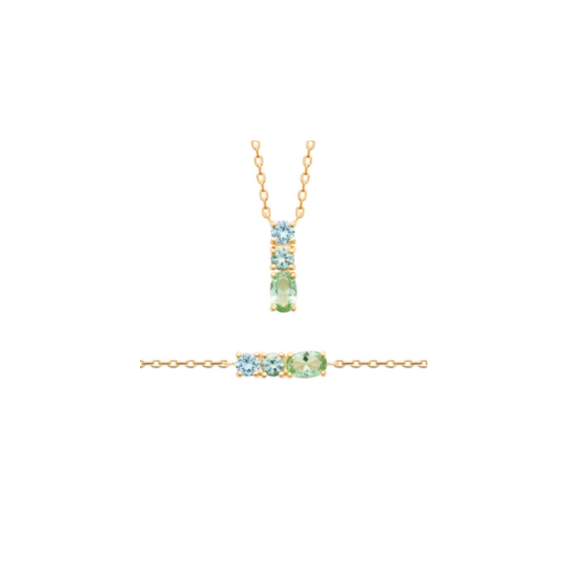 Collier « Trio Pastel »