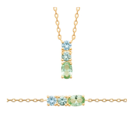 Collier « Trio Pastel »
