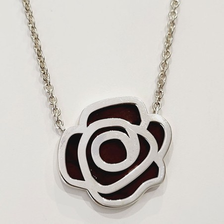Collier femme rose  Touche du Bois